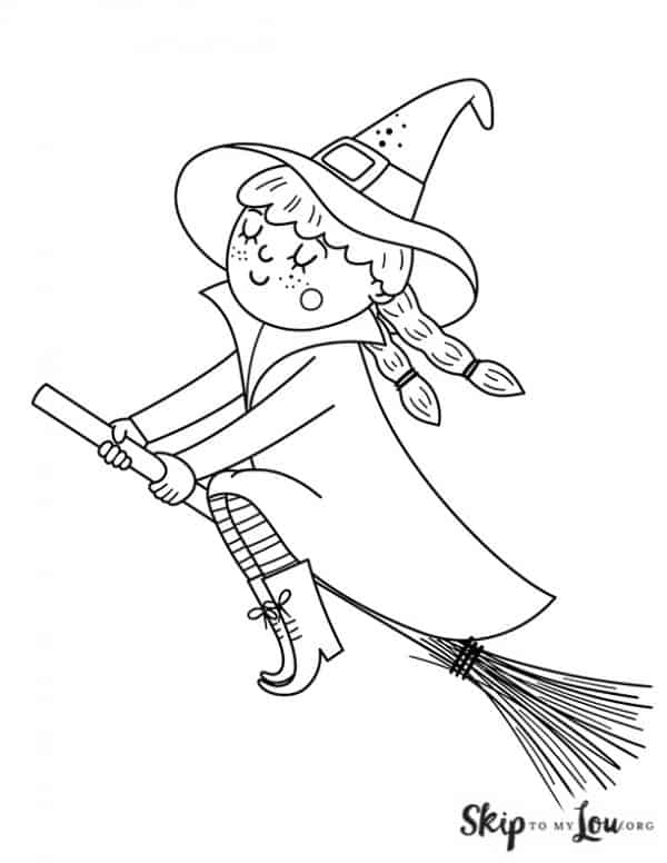 Witch coloring pages skip to my lou