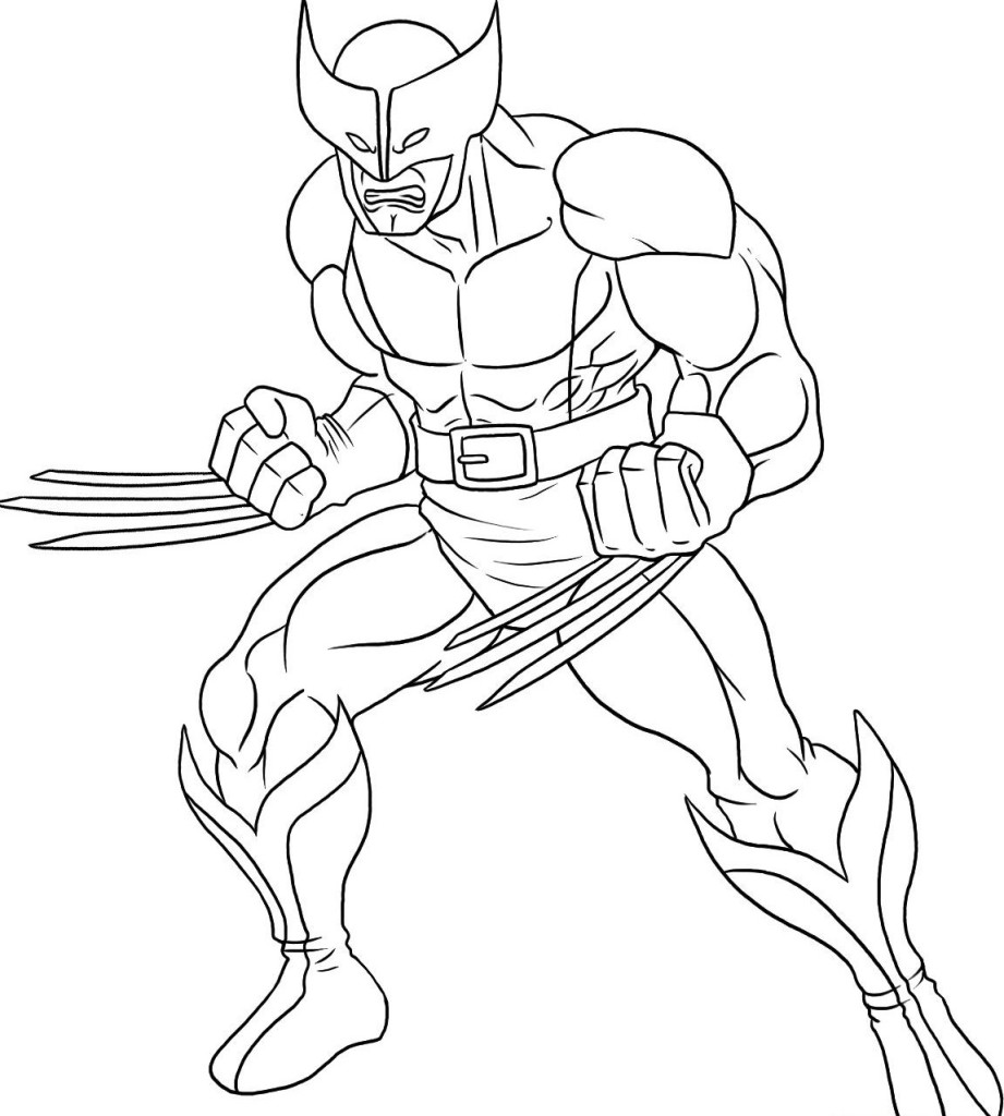 Free printable wolverine coloring pages for kids