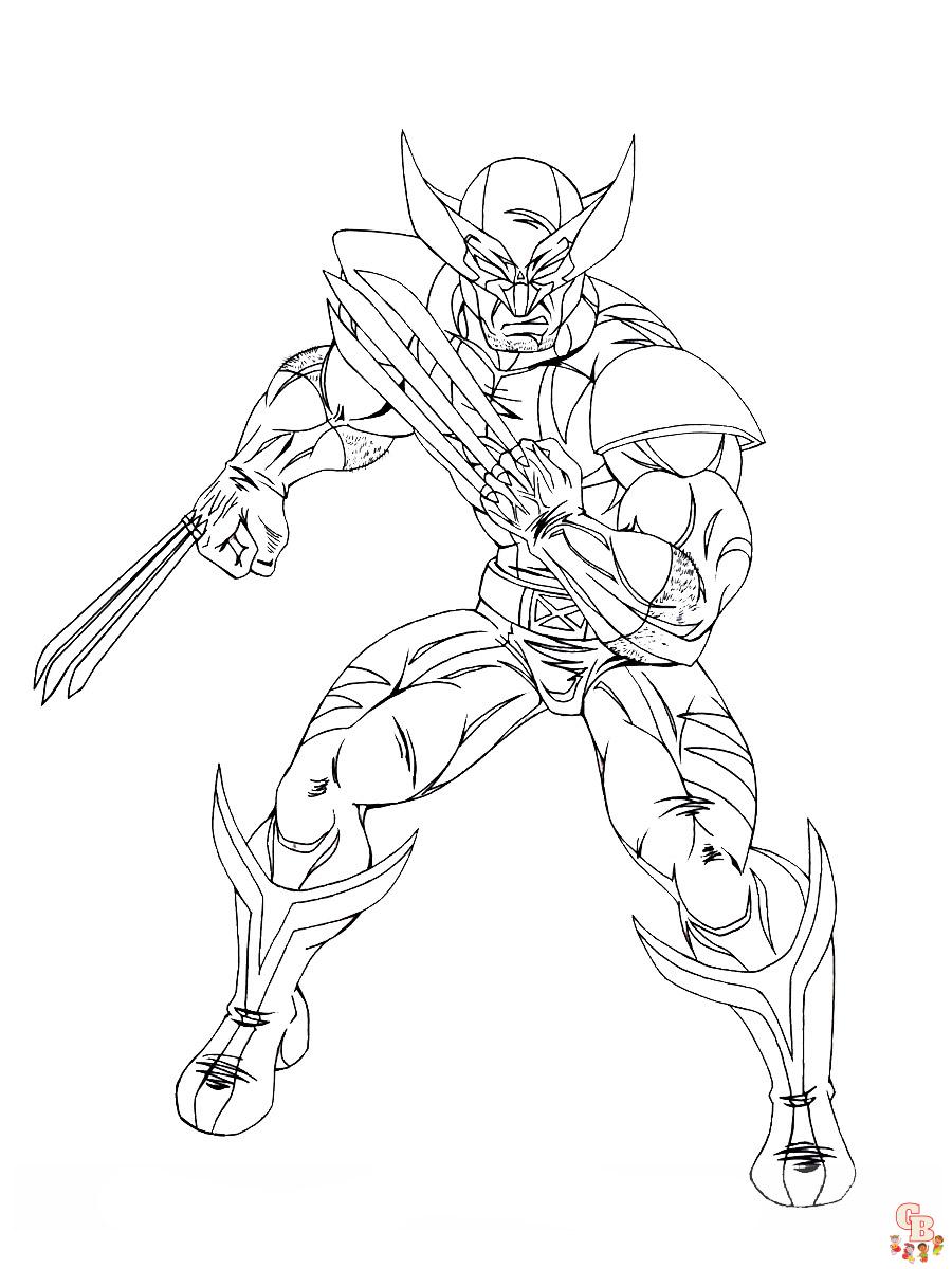 Best wolverine coloring pages printable free for kids