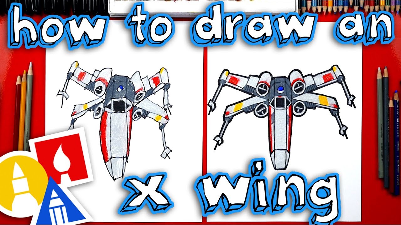 How to draw an x wing fro star wars