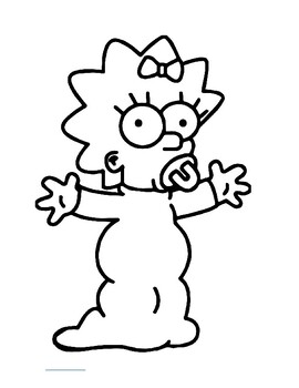 Simpson coloring book by arinas academy tpt