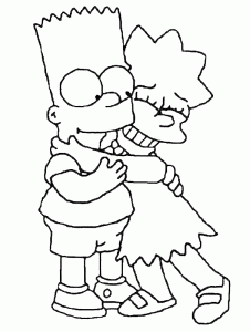 Image of the simpsons to download and color