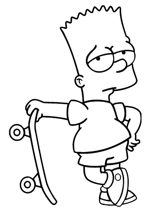 Coloring pages simpsons coloring page