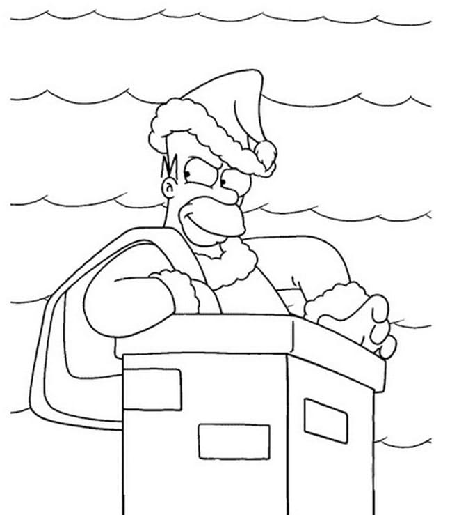 The simpsons coloring pages free images for printing