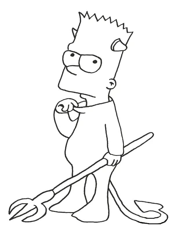 The simpsons coloring pages