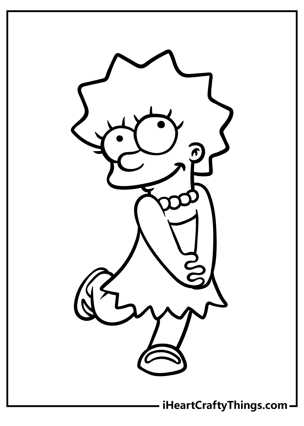 Simpsons coloring pages free printables