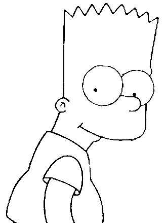 Simpsons coloring page