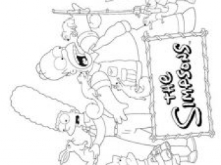 Best simpsons coloring pages for kids