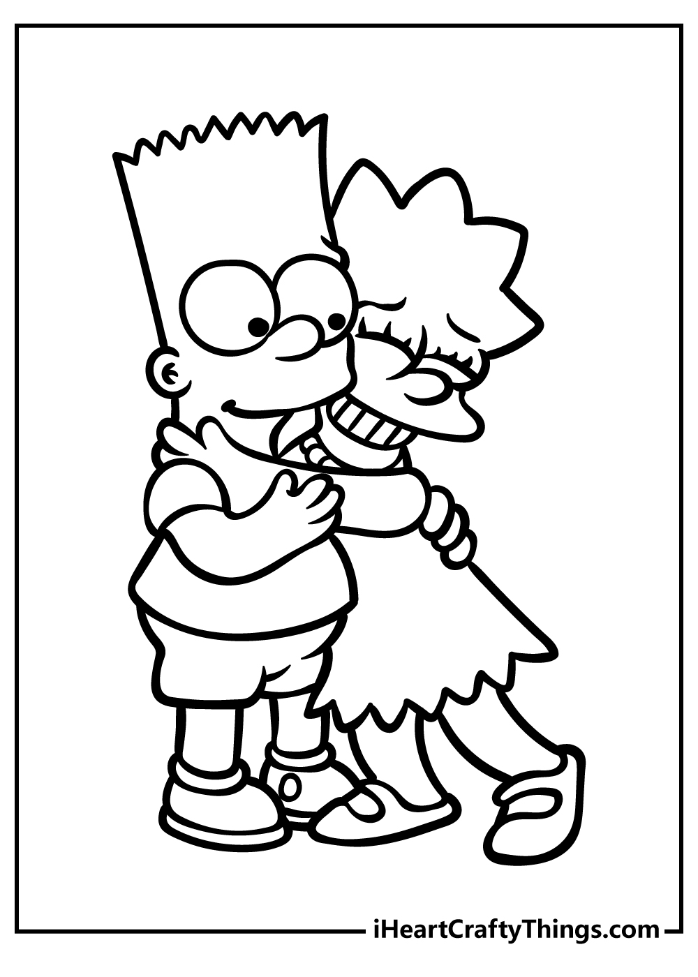 Simpsons coloring pages free printables