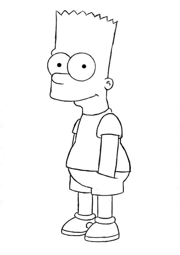 Coloring pages simpsons coloring page