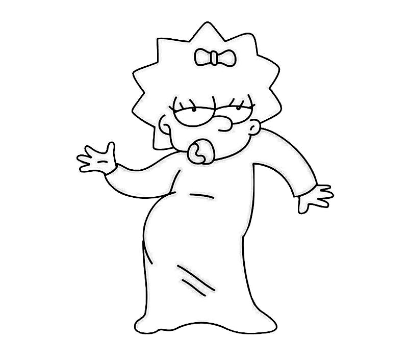 Free simpsons coloring pages to color