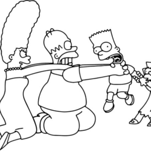 Simpsons coloring pages printable for free download