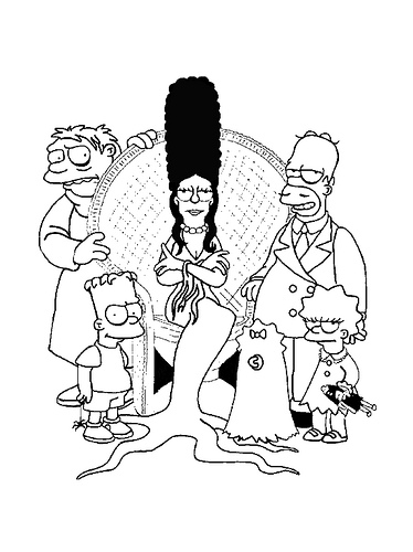 Simpsons cartoons â free printable coloring pages