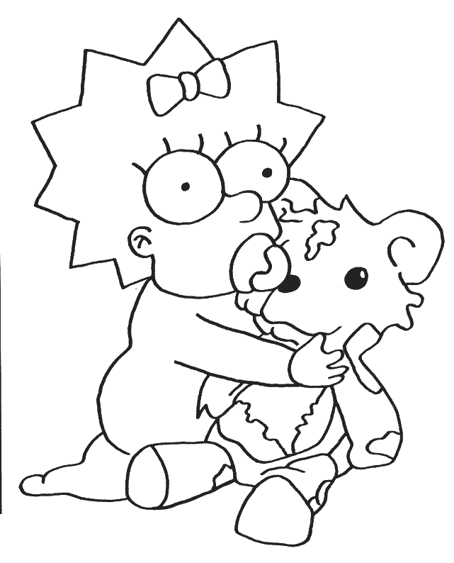 Free simpsons coloring pages to print