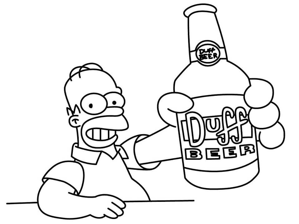 Simpsons coloring pages printable for free download