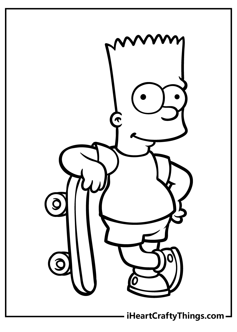 Simpsons coloring pages free printables