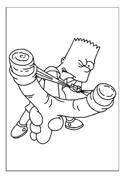 Printable the simpsons coloring pages a creative outlet for kids pages