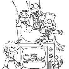 The simpsons coloring pages