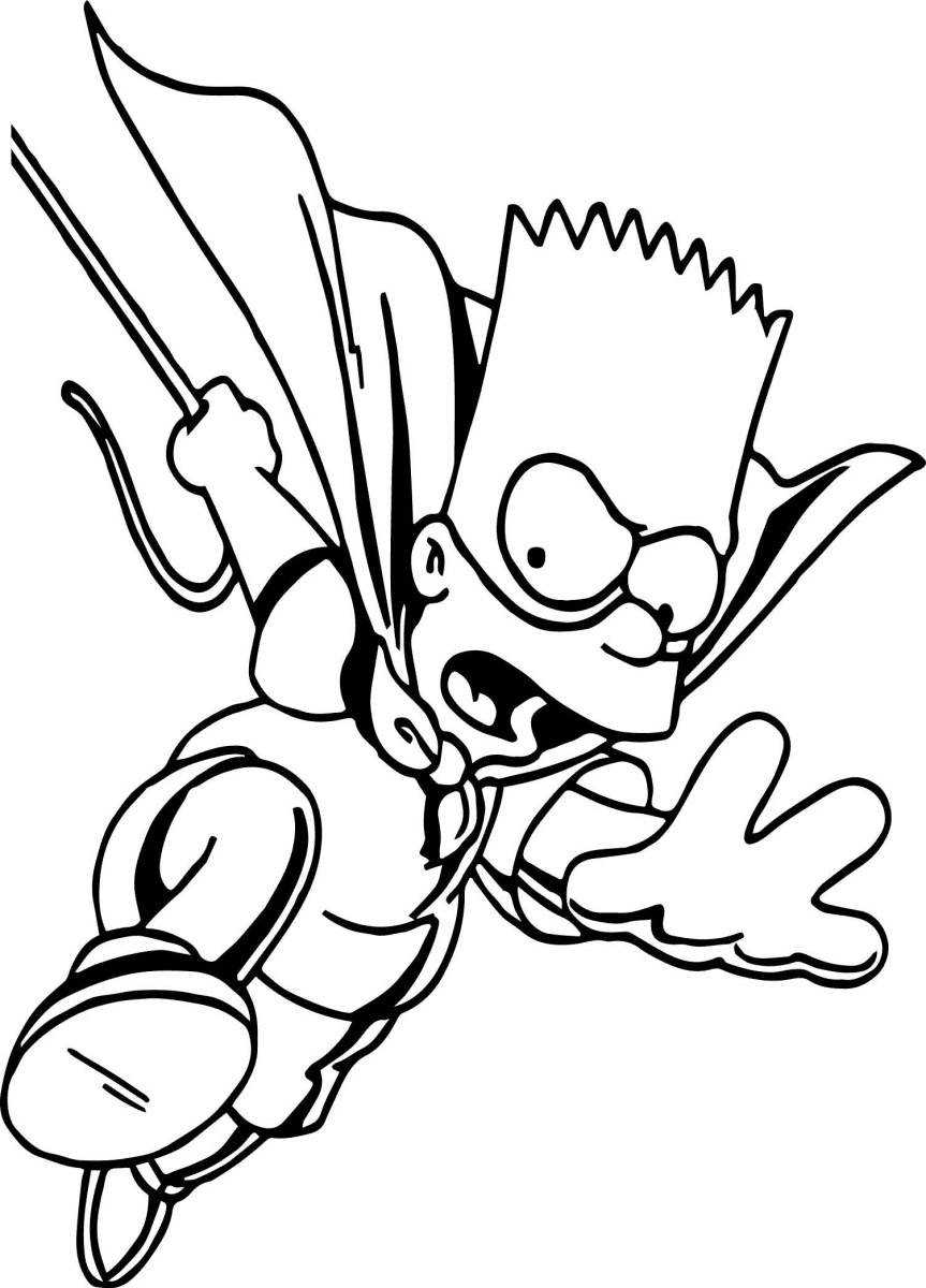 Simpsons coloring pages printable for free download