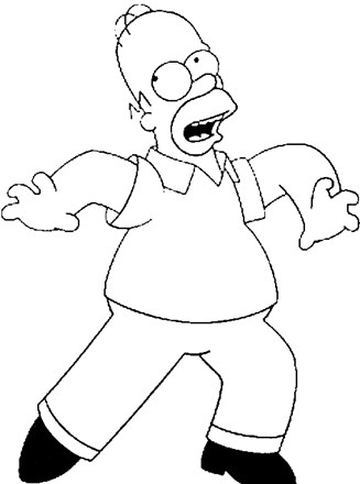 Simpsons coloring page