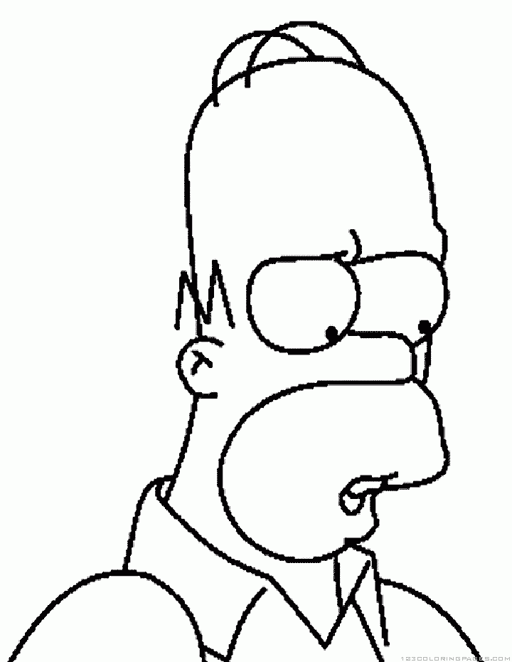 Simpsons coloring pages