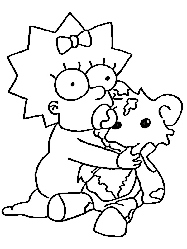 The simpsons coloring book