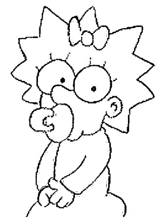 Simpsons coloring page