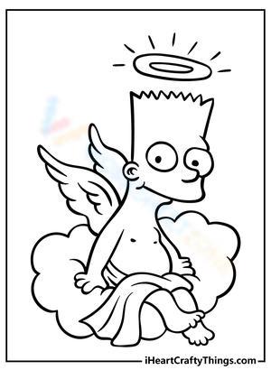 Kindergarten simpsons coloring pages worksheets