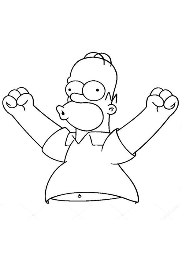 Coloring pages simpsons coloring page