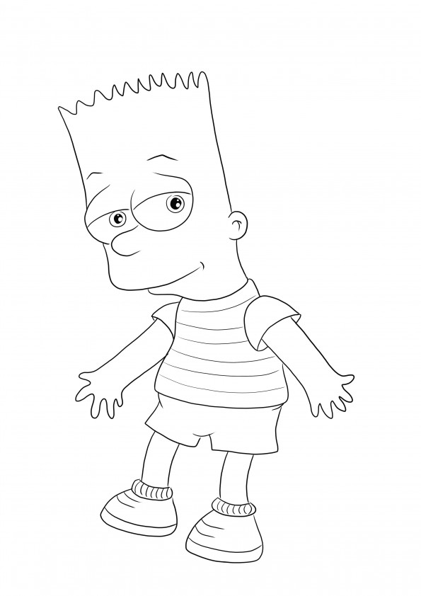 The simpsons coloring pages for kids