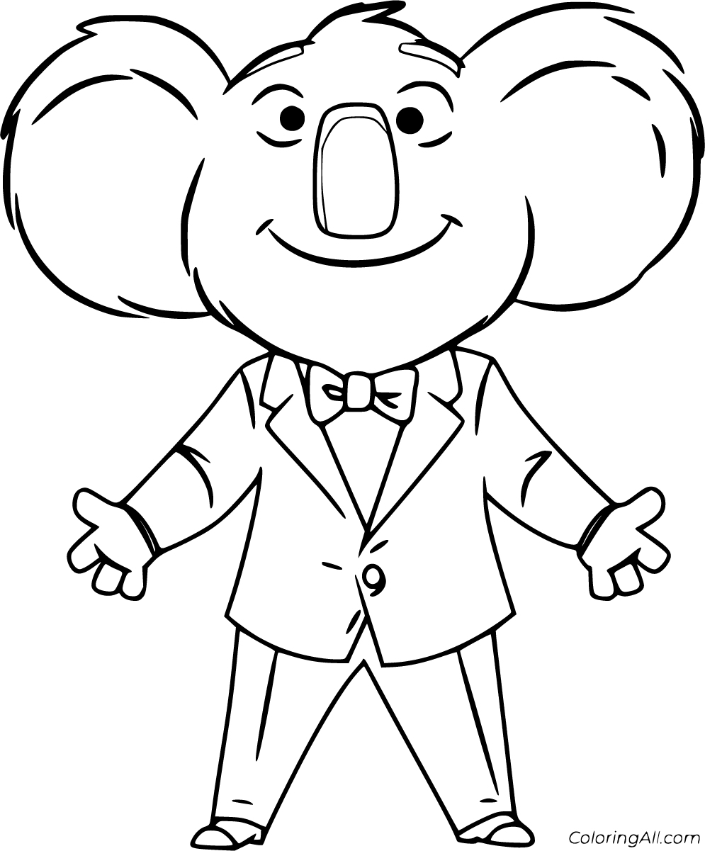 Sing coloring pages