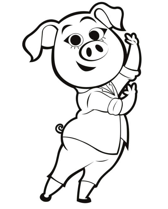 Sing rosita coloring page