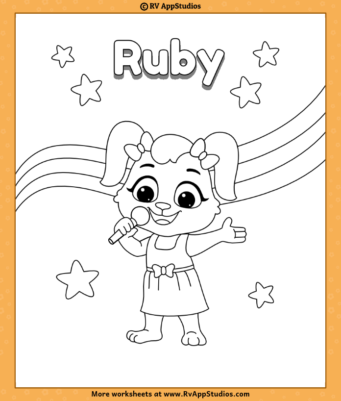 Sing coloring pages for kids