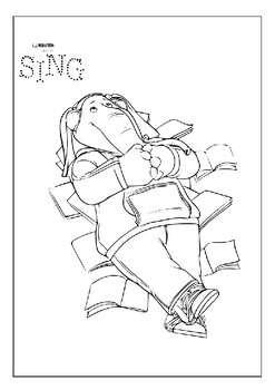 Printable sing coloring pages collection the ultimate gift for your little one