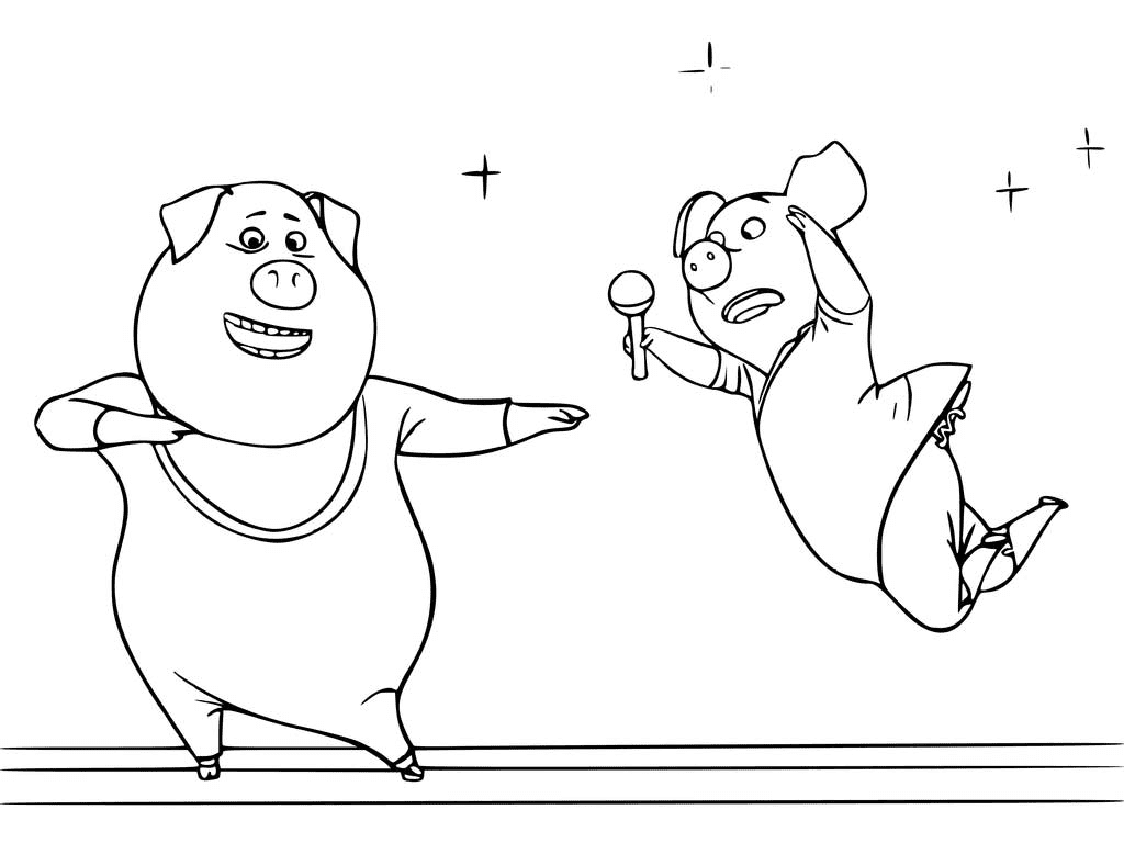 Sing coloring pages