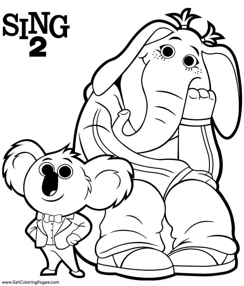 Sing coloring pages printable for free download
