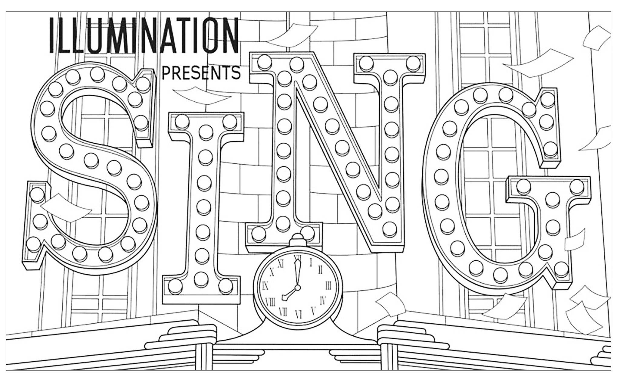 Printable coloring pages from tous en scãne