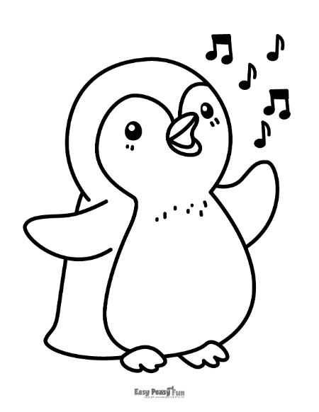 Printable penguin coloring pages