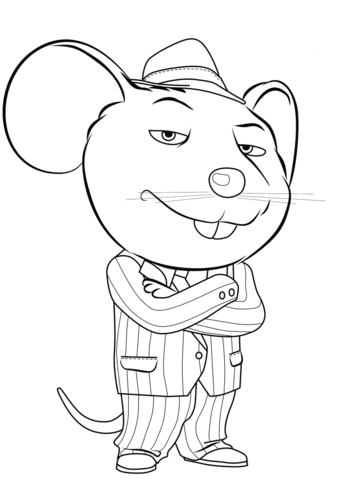 Mike from sing movie coloring page free printable coloring pages