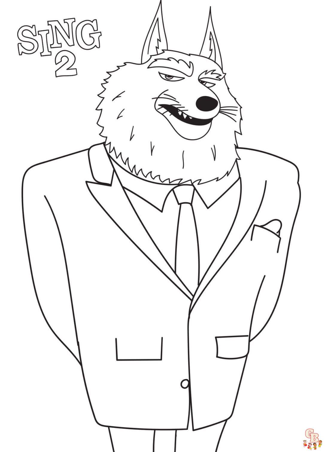 Sing coloring pages