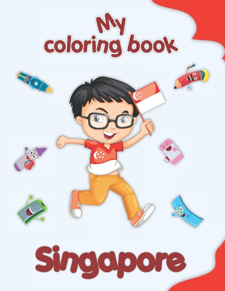 My coloring book about singapore coloring pages of animals landscapes and characters kids