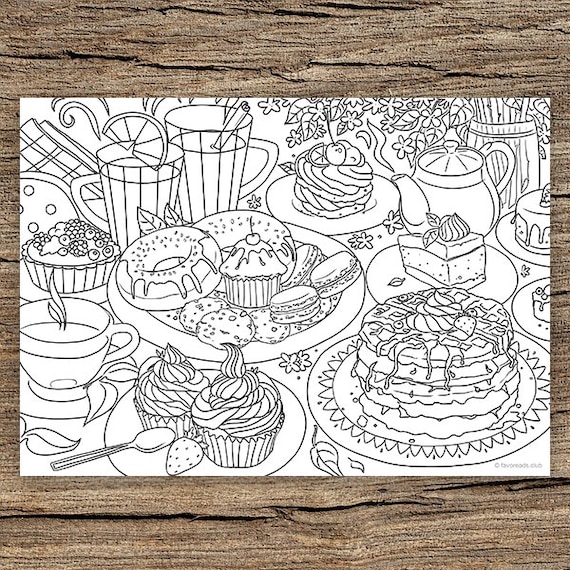 Sweet life printable adult coloring page from favoreads coloring book pages for adults and kids coloring sheets colouring designs