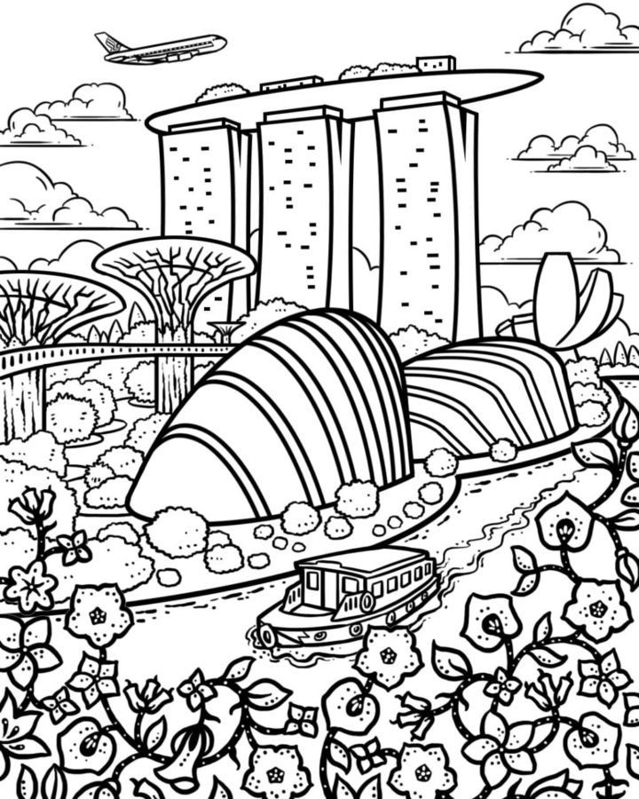 Singapore coloring pages printable for free download