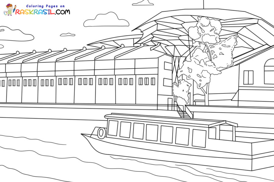 Singapore coloring pages