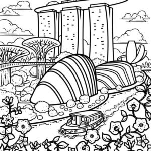 Singapore coloring pages printable for free download