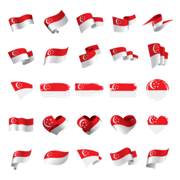 Singapore flag illustration png vector psd and clipart with transparent background for free download