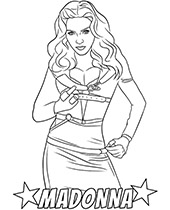 Singers coloring pages pop stars