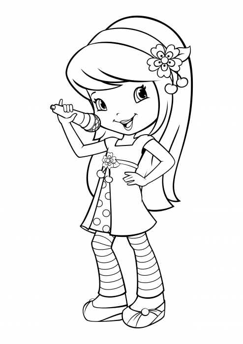 Singer coloring pages