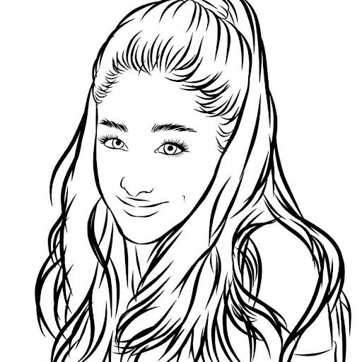 Ariana grande coloring pages printable for free download