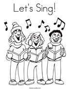 Singers coloring pages